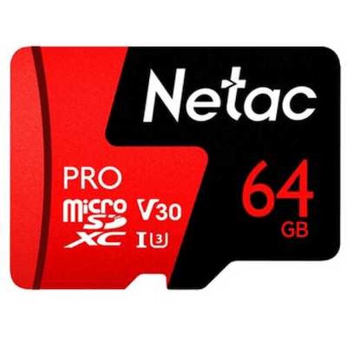 Карта памяти Netac 64GB microSDXC P500 Extreme Pro (NT02P500PRO-064G-R)