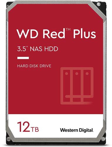 Жесткий диск Western Digital Red Plus 12Tb 3.5" SATA III (WD120EFBX)