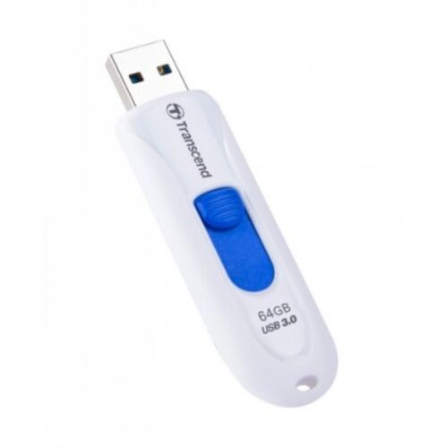 Флешка Transcend JetFlash 790  USB 3.0, Белый/Синий TS64GJF790W