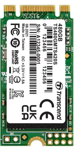SSD-диск Transcend MTS820 480Gb M.2 2280 SATA III (TS480GMTS820S)