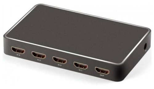 Переключатель Greenconnect HDMI V2.0 +USB Charge 5 к 1 серия Greenline GL-vA19