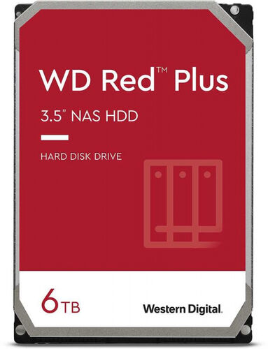 Жесткий диск Western Digital Red Plus 6Tb 3.5" SATA III (WD60EFZX)