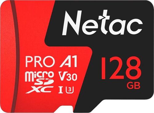 Карта памяти Netac (без адаптера) 128GB microSDXC P500 Extreme Pro (NT02P500PRO-128G-S)