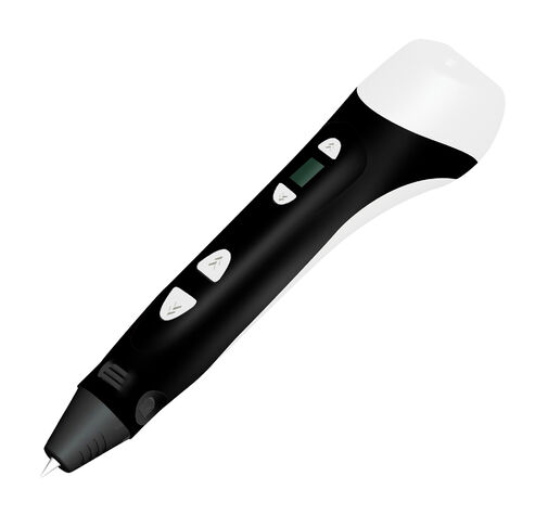 Ручка 3D Cactus CS-3D-PEN-C-BK PLA ABS LCD черный