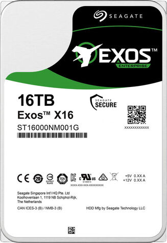 Жесткий диск HDD SATA Seagate 16Tb, ST16000NM001G, Exos X16