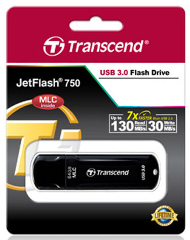 Флешка Transcend 32GB JetFlash 750 (черный) TS32GJF750K
