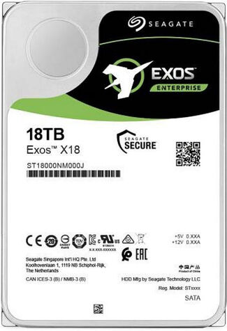 Жесткий диск Seagate Exos 18TB 3.5" SATA  7200RPM 6GB/S 256MB (ST18000NM000J )