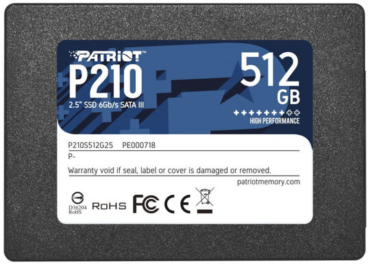 SSD-диск Patriot SATA III 512Gb (P210S512G25)