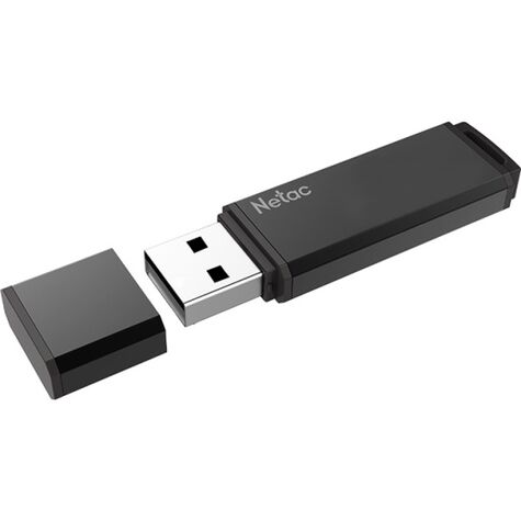 Флешка Netac 16GB U351 USB3.0 металл/черный (NT03U351N-016G-30BK)