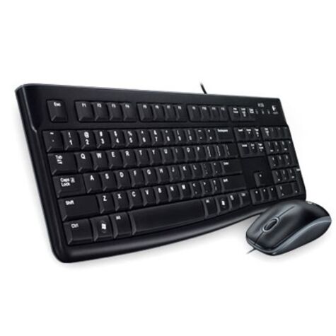 Клавиатура и мышь Logitech Desktop MK120, проводная, Black 920-002561