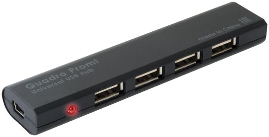 Концентратор Defender USB hub 4 порта Af*2.0 Quadro Promt (83200)