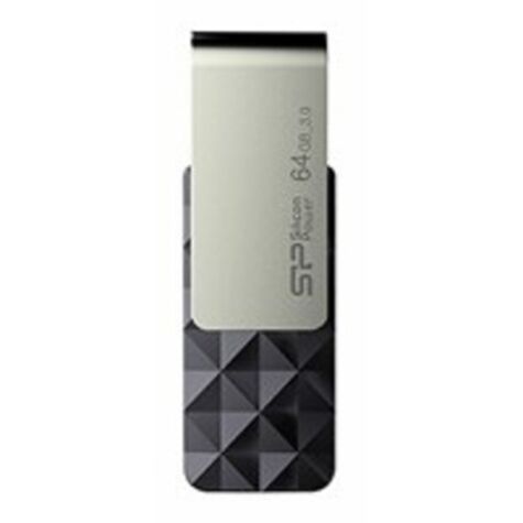 Флешка Silicon Power 16Gb Blaze B30, USB3.0, черный/ серый SP016GBUF3B30V1K