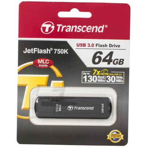 Флешка Transcend 64GB JetFlash 750 (черный) TS64GJF750K