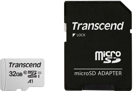 Карта памяти Transcend 32GB microSDHC Class 10 UHS-I U1 R95, W45MB/s TS32GUSD300S-A