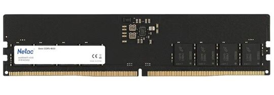 Оперативная память Netac Basic 8GB DIMM DDR5 4800MHz (PC5-38400) (NTBSD5P48SP-08)