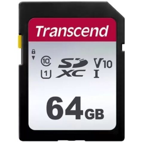 Карта памяти Transcend 64GB SDXC Class 10 UHS-I U3 R95, W45MB/s TS64GSDC300S
