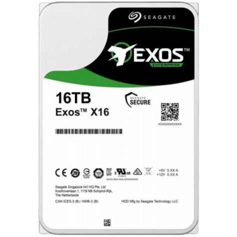 Жеский диск HDD SAS Seagate 16Tb, ST16000NM002G, Exos X16, 7200 rpm