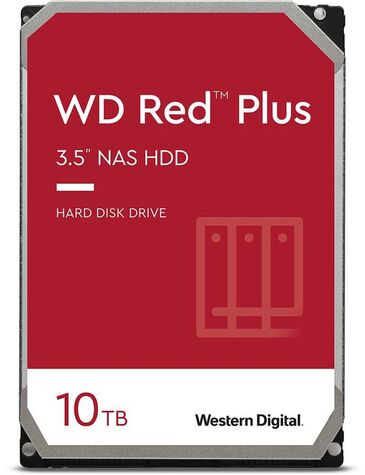 Жесткий диск Western Digital Red Plus 10Tb 3.5" SATA III (WD101EFBX)