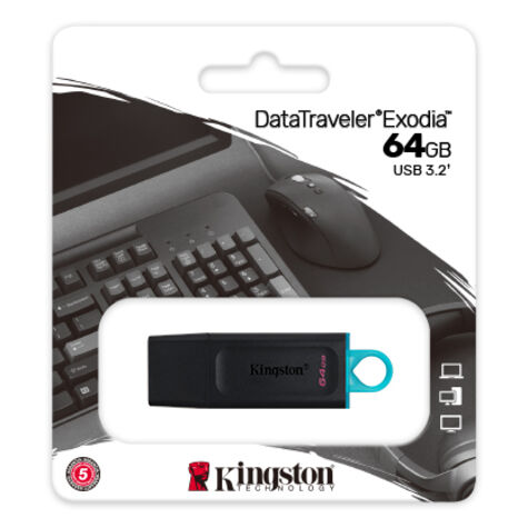 Флеш-накопитель Kingston DataTraveler Exodia 64GB (DTX/64GB)