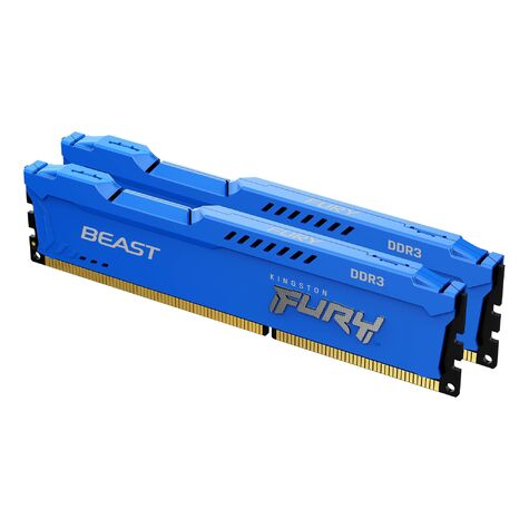 Оперативная память Kingston FURY Beast 16GB UDIMM DDR3 (2x8GB) 1600MHz Blue (KF316C10BK2/16)