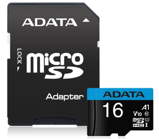 Карта памяти ADATA 16GB microSDHC class10 UI with AUSDH16GUICL10-RA1
