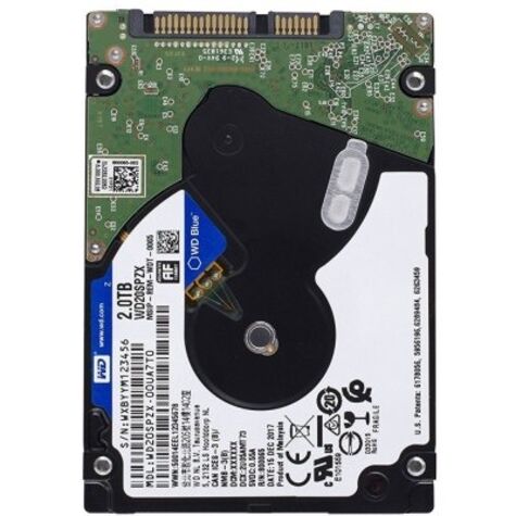 Жесткий диск Western Digital SATA 2.5" 2TB 6GB/S 128MB BLUE WD20SPZX