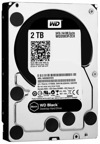 Жесткий диск Western Digital SATA3 2Tb Caviar Black 7200 RPM 64Mb WD2003FZEX