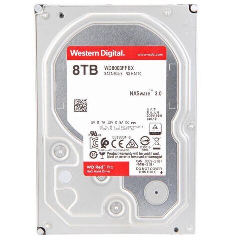 Жесткий диск Western Digital SATA 8TB 6GB/S 256MB RED PRO WD8003FFBX