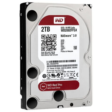Жесткий диск Western Digital SATA III 2TB 6GB/S 64Mb RED PRO WD2002FFSX